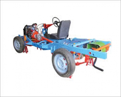 Car Chassis Rear Wheel Drive Actual Cut Section - Motorised 4 Stroke 4 Cylinder Petrol Engine With C