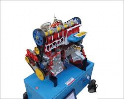 4 Stroke 4 Cylinder Diesel Engine - Motor Driven Actual Cut Section Working Model With Valve Timing